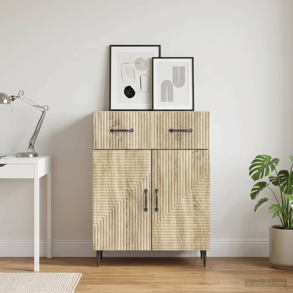 Sideboard Sonoma Oak 66 x 34.5 x 89.5 cm Engineered Wood