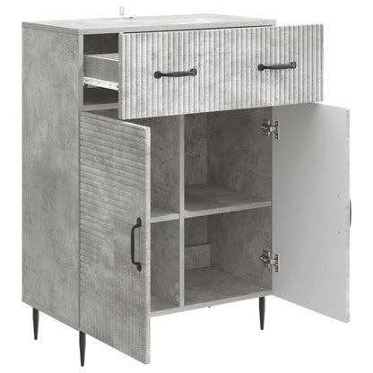 Sideboard Concrete Grey 66 x 34.5 x 89.5 cm Engineered Wood