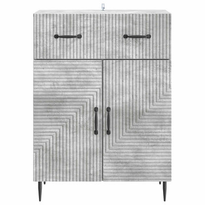 Sideboard Concrete Grey 66 x 34.5 x 89.5 cm Engineered Wood