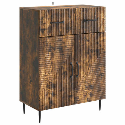 Sideboard Smoked Oak 66 x 34.5 x 89.5 cm Engineered Wood