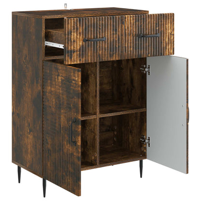 Sideboard Smoked Oak 66 x 34.5 x 89.5 cm Engineered Wood