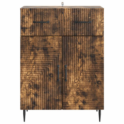 Sideboard Smoked Oak 66 x 34.5 x 89.5 cm Engineered Wood