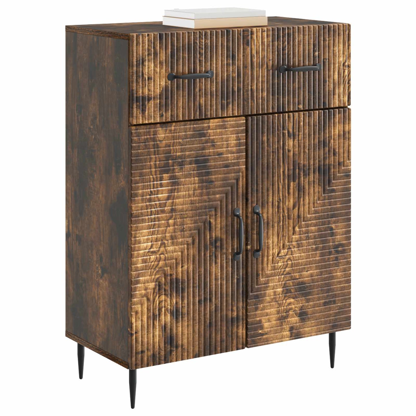 Sideboard Smoked Oak 66 x 34.5 x 89.5 cm Engineered Wood