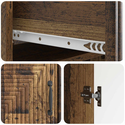 Sideboard Old Wood 66 x 34.5 x 89.5 cm Engineered Wood