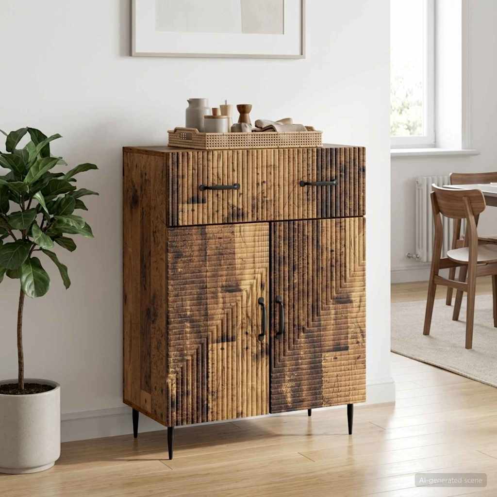 Sideboard Old Wood 66 x 34.5 x 89.5 cm Engineered Wood