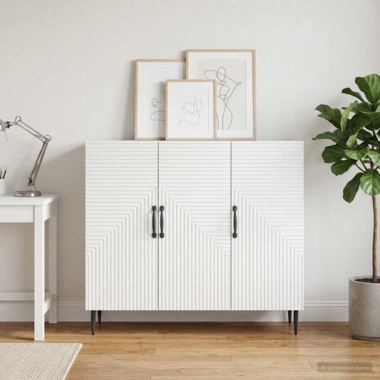 Sideboard White 89 x 34.5 x 80 cm Engineered Wood