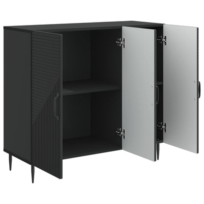 Sideboard Black 89 x 34.5 x 80 cm Engineered Wood