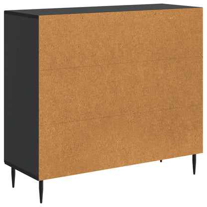 Sideboard Black 89 x 34.5 x 80 cm Engineered Wood