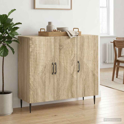 Sideboard Sonoma Oak 89 x 34.5 x 80 cm Engineered Wood