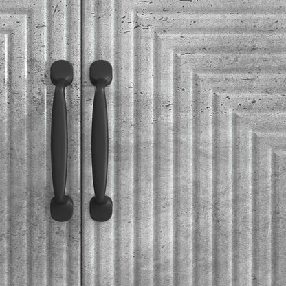 Sideboard Concrete Grey 89 x 34.5 x 80 cm Engineered Wood