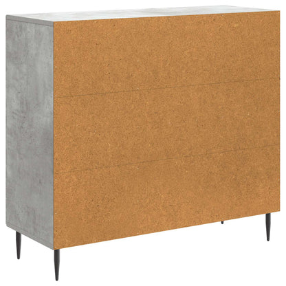 Sideboard Concrete Grey 89 x 34.5 x 80 cm Engineered Wood