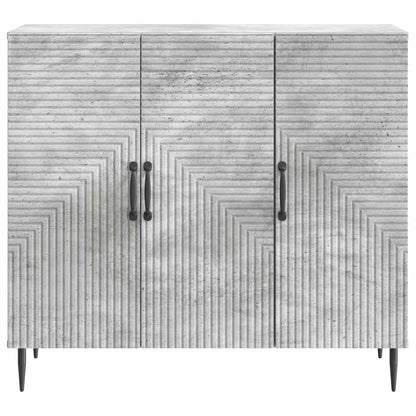 Sideboard Concrete Grey 89 x 34.5 x 80 cm Engineered Wood