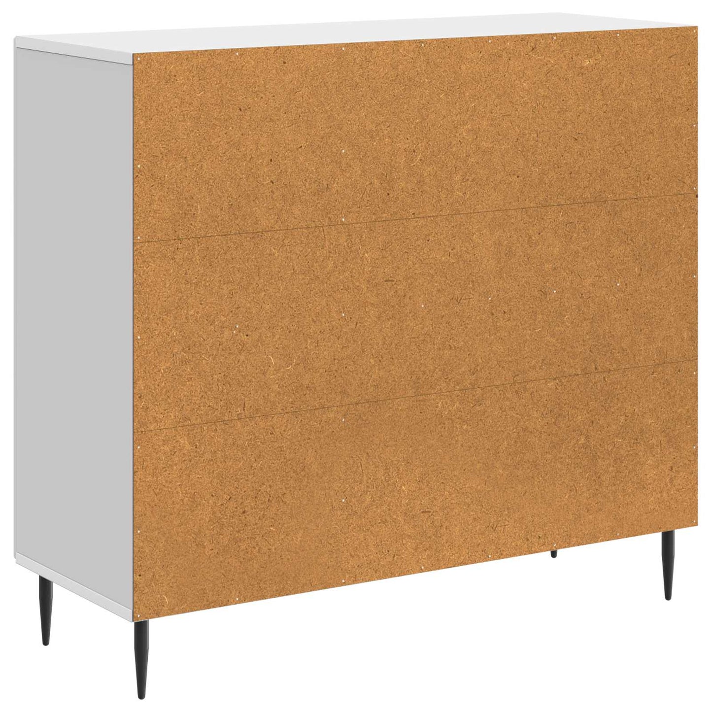 Sideboard High Gloss White 89 x 34.5 x 80 cm Engineered Wood