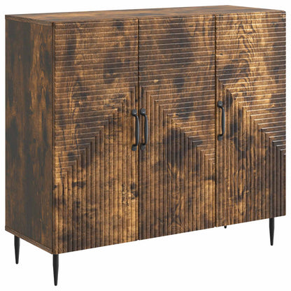 Sideboard Smoked Oak 89 x 34.5 x 80 cm Engineered Wood