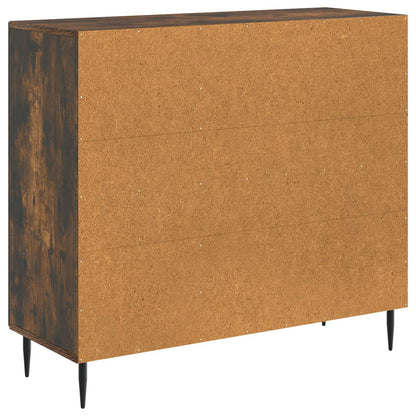 Sideboard Smoked Oak 89 x 34.5 x 80 cm Engineered Wood