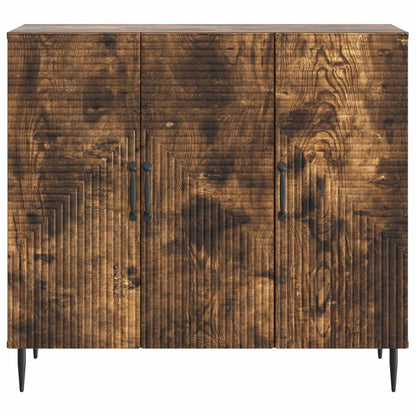 Sideboard Smoked Oak 89 x 34.5 x 80 cm Engineered Wood
