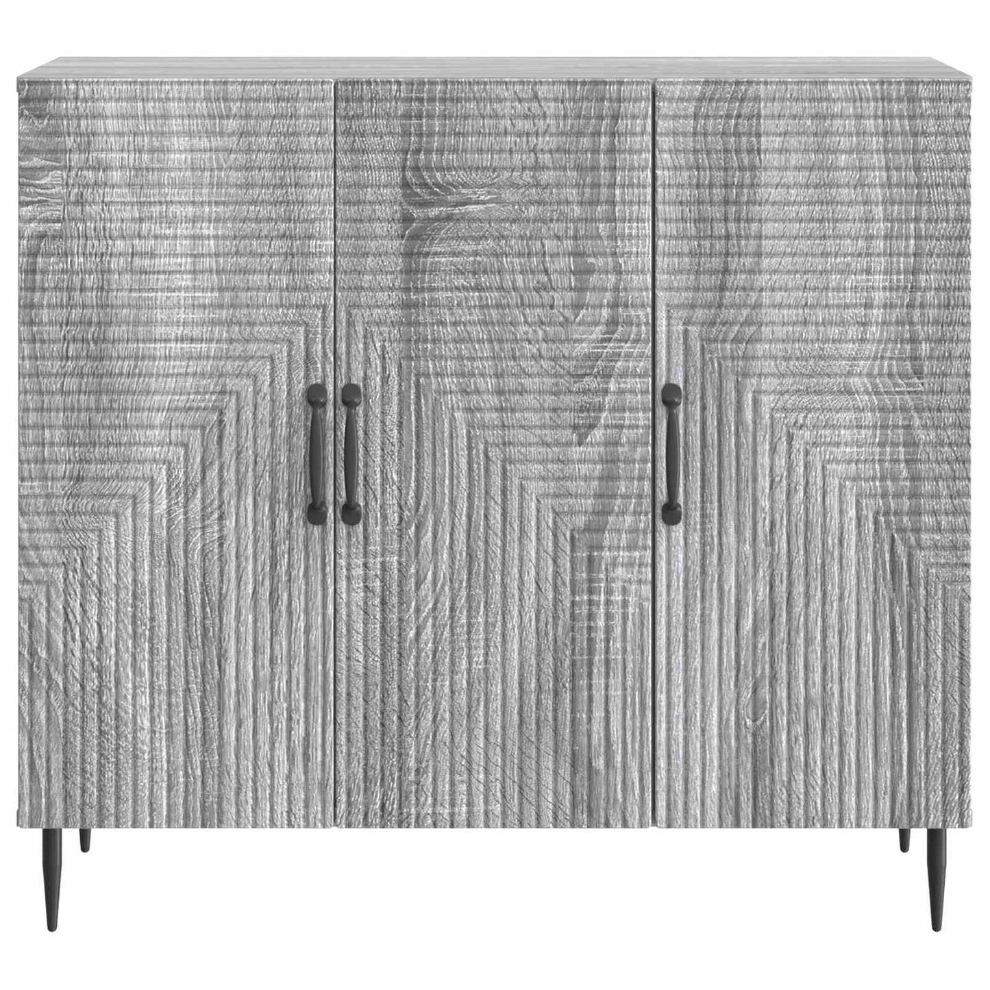 Sideboard Grey Sonoma 89 x 34.5 x 80 cm Engineered Wood