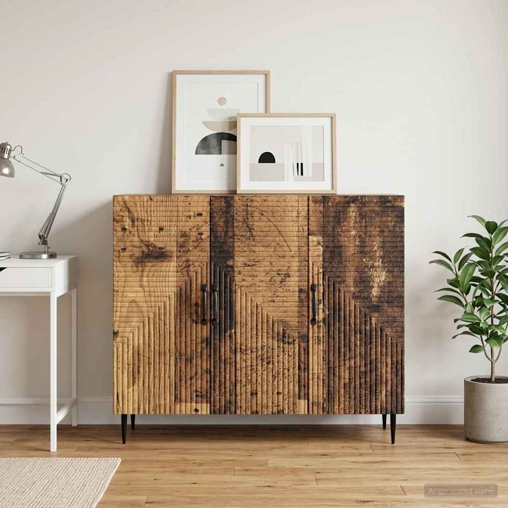 Sideboard Old Wood 89 x 34.5 x 80 cm Engineered Wood