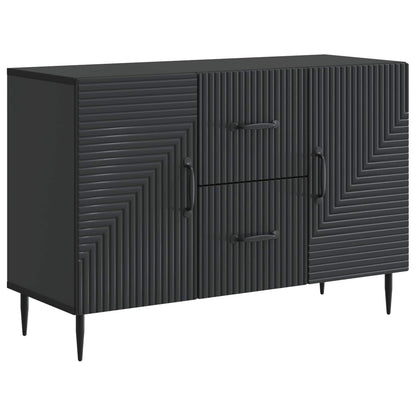 Sideboard with Drawer Black 89 x 34.5 x 60 cm Engineered Wood