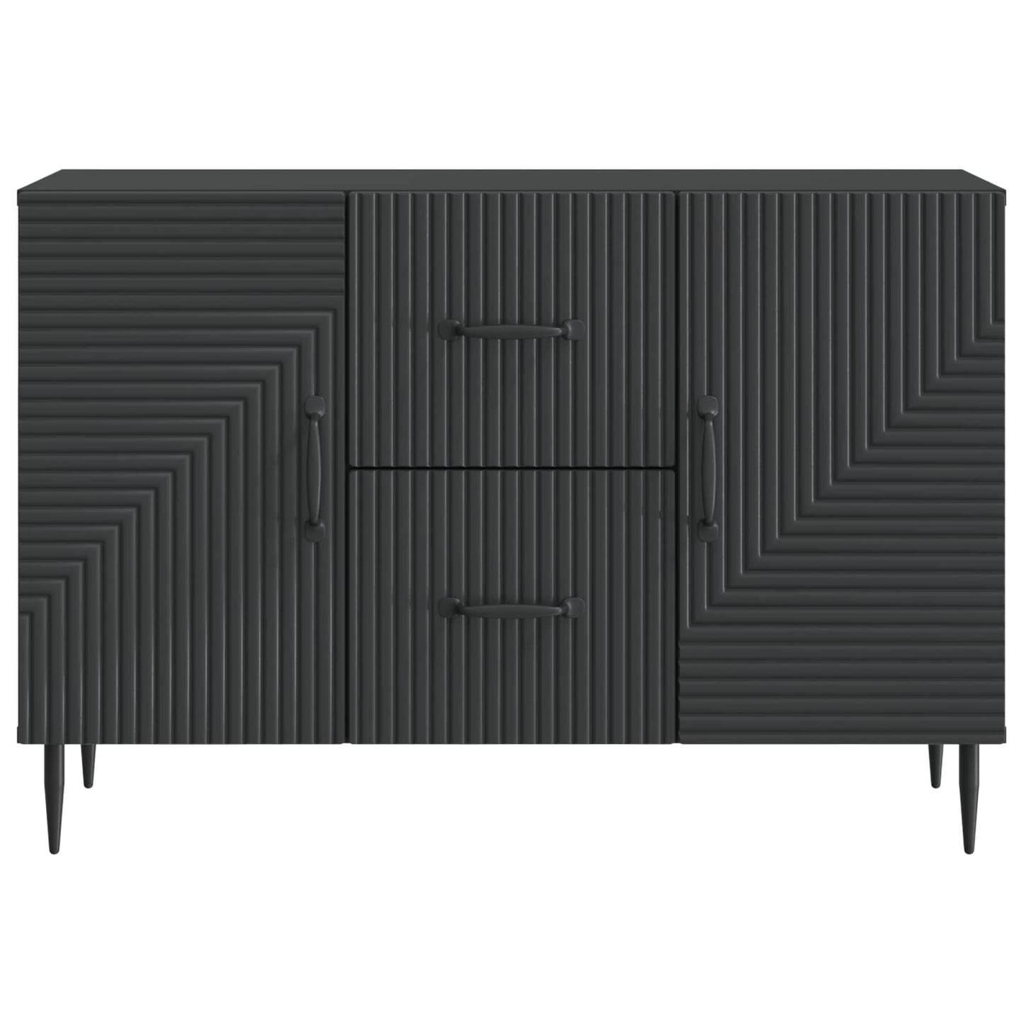 Sideboard with Drawer Black 89 x 34.5 x 60 cm Engineered Wood