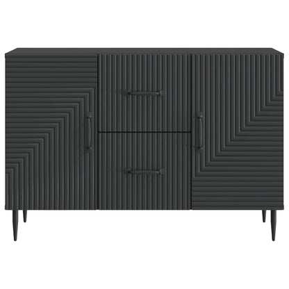Sideboard with Drawer Black 89 x 34.5 x 60 cm Engineered Wood