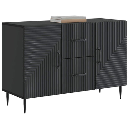 Sideboard with Drawer Black 89 x 34.5 x 60 cm Engineered Wood