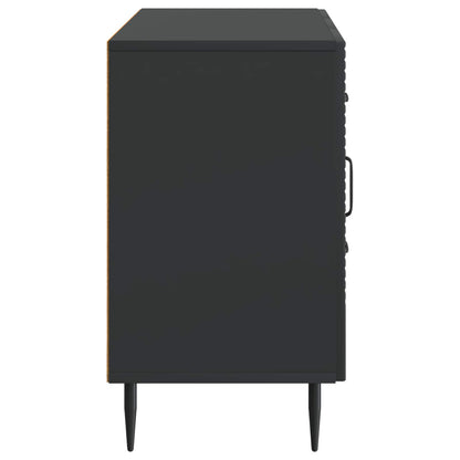 Sideboard with Drawer Black 89 x 34.5 x 60 cm Engineered Wood