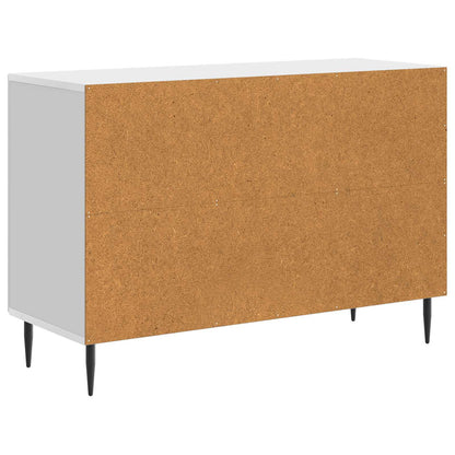 Sideboard High Gloss White 89 x 34.5 x 60 cm Engineered Wood
