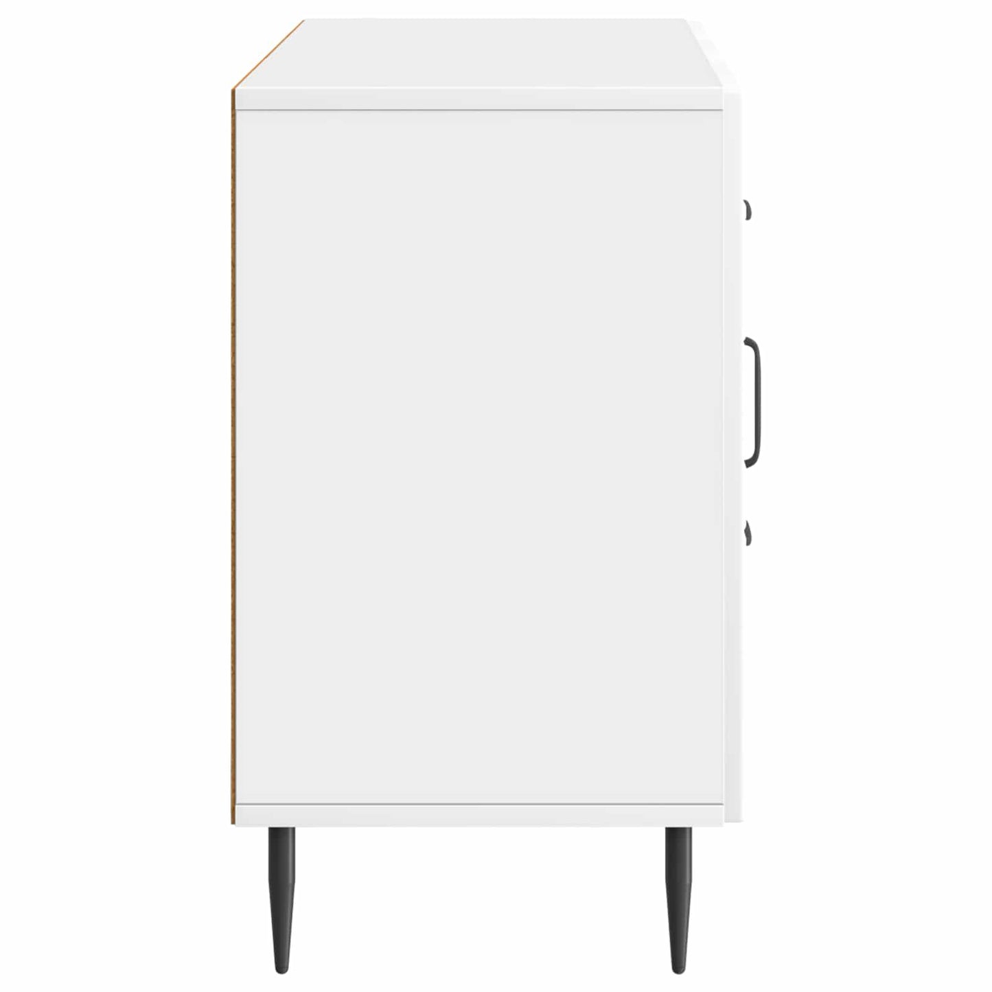 Sideboard High Gloss White 89 x 34.5 x 60 cm Engineered Wood