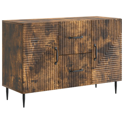 Sideboard Smoked Oak 89 x 34.5 x 60 cm Engineered Wood