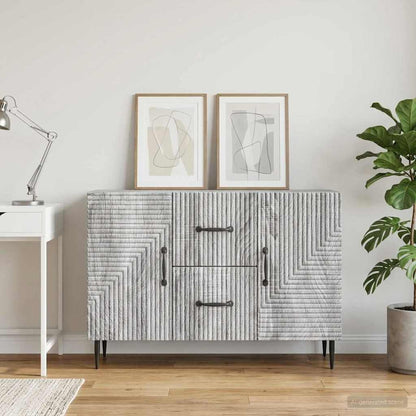 Sideboard Grey Sonoma 89 x 34.5 x 60 cm Engineered Wood