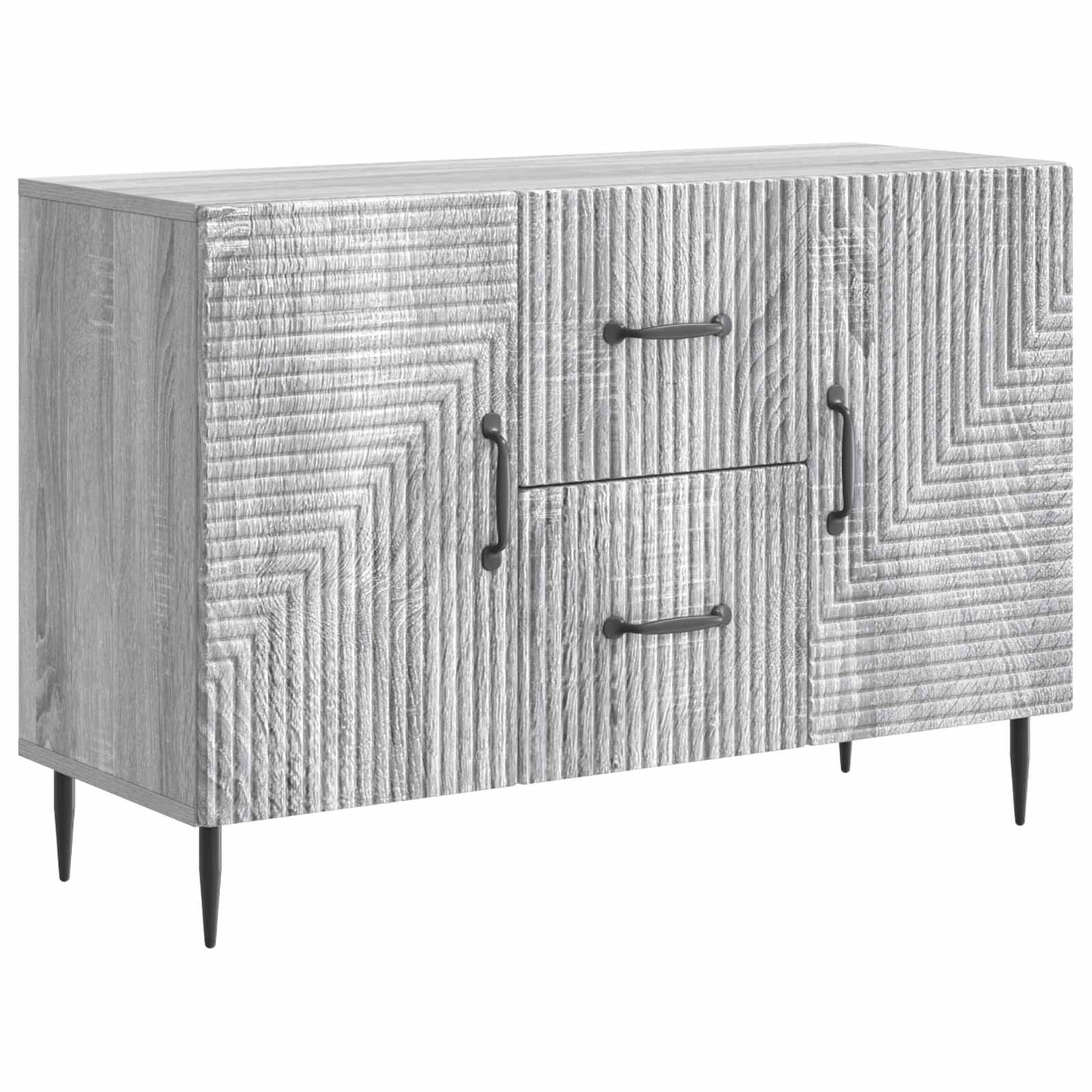 Sideboard Grey Sonoma 89 x 34.5 x 60 cm Engineered Wood