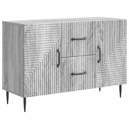 Sideboard Grey Sonoma 89 x 34.5 x 60 cm Engineered Wood