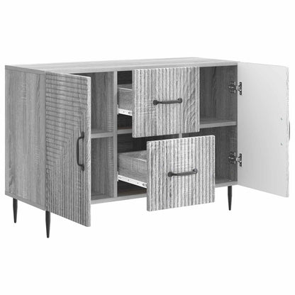 Sideboard Grey Sonoma 89 x 34.5 x 60 cm Engineered Wood