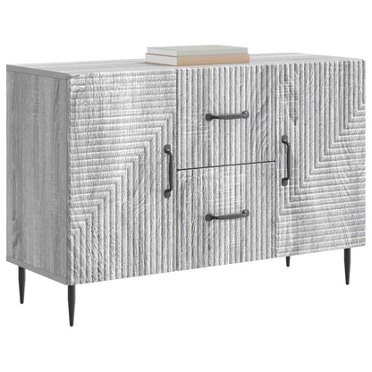 Sideboard Grey Sonoma 89 x 34.5 x 60 cm Engineered Wood