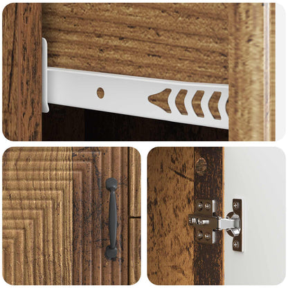 Sideboard Old Wood 89 x 34.5 x 60 cm Engineered Wood