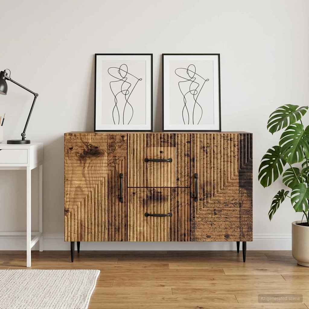 Sideboard Old Wood 89 x 34.5 x 60 cm Engineered Wood