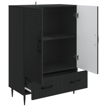 Sideboard with Drawer Black 66 x 34.5 x 95 cm Engineered Wood