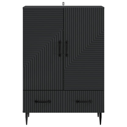 Sideboard with Drawer Black 66 x 34.5 x 95 cm Engineered Wood