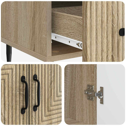 Sideboard Sonoma Oak 66 x 34.5 x 95 cm Engineered Wood