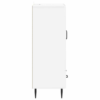 Sideboard High Gloss White 66 x 34.5 x 95 cm Engineered Wood