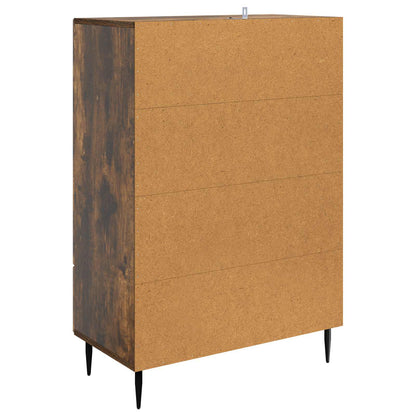 Sideboard Smoked Oak 66 x 34.5 x 95 cm Engineered Wood