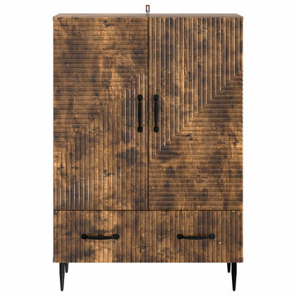 Sideboard Smoked Oak 66 x 34.5 x 95 cm Engineered Wood