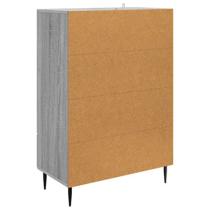 Sideboard Grey Sonoma 66 x 34.5 x 95 cm Engineered Wood
