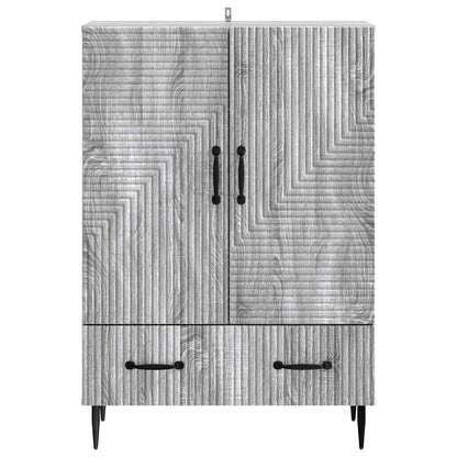 Sideboard Grey Sonoma 66 x 34.5 x 95 cm Engineered Wood