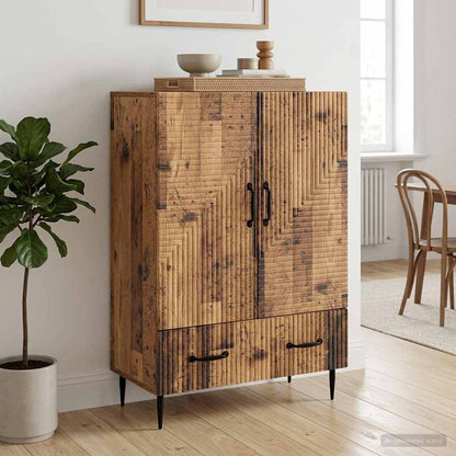 Sideboard Old Wood 66 x 34.5 x 95 cm Engineered Wood