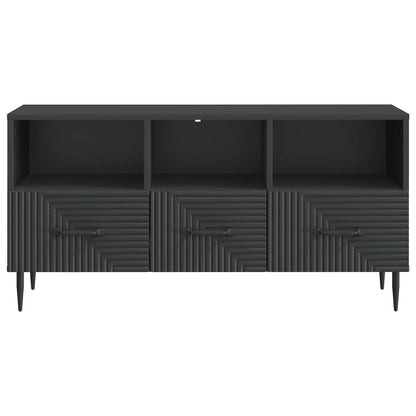 TV Cabinet with Drawer Black 102 x 34.5 x 50 cm Engineered Wood