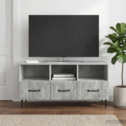 TV Cabinet Concrete Grey 102 x 34.5 x 50 cm Engineered Wood
