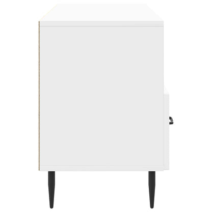 TV Cabinet High Gloss White 102 x 34.5 x 50 cm Engineered Wood