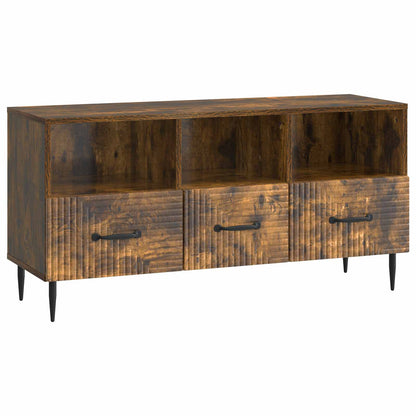 TV Cabinet Smoked Oak 102 x 34.5 x 50 cm Engineered Wood